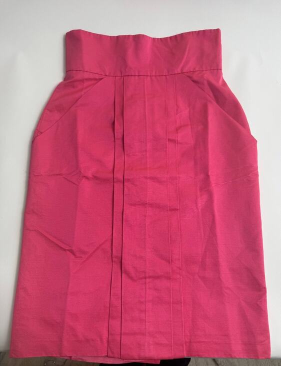 MARTIN GRANT Dresses & Skirts - Martin Grant Paris NWT Structured A-Line Skirt – Hot Pink Silk Blend – Size S